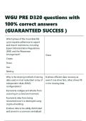 WGU PRE D320 questions with 100- correct answers &lpar;GUARANTEED SUCCESS &rpar;&period;