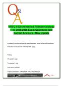 NRSG 6300 Advanced Pathophysiology 2025&sol;2026 &vert; Exam Q&A &lpar;85&plus; Qs&rpar; &ndash; Endocrine&comma; Diabetes&comma; Reproductive&comma; Thyroid