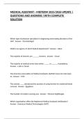 MEDICAL ASSISTANT - MIDTERM 2025/2026 UPDATE | QUESTIONS AND ANSWERS |WITH COMPLETE SOLUTION