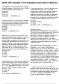 AAPC CPC Chapter 7 Test Questions and Answers Rated A