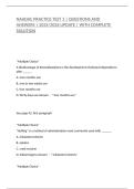 NAADAC PRACTICE TEST 1 &vert; QUESTIONS AND ANSWERS &vert; 2025&sol;2026 UPDATE &vert; WITH COMPLETE SOLUTION