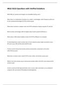 WGU D315 Questions with Verified Solutions 