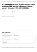 NCCER module 6 &lpar; intro to basic rigging&rpar; EXAM &lpar;updated 2025&rpar; Questions & Answers &vert; Latest Already Graded A&plus; UPDATE 2025&vert;2026