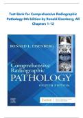 Comprehensive Radiographic Pathology &ndash; 8th Edition &lpar;Ronald Eisenberg&rpar; &ndash; Complete Test Bank for Chapters 1&ndash;12