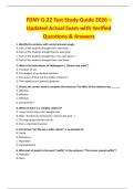 FDNY G-22 Test Study Guide 2026 &ndash;  Updated Actual Exam with Verified  Questions & Answers 