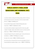 PUBLIC SAFETY FINAL EXAM QUESTIONS AND ANSWERS 100&percnt; PASS