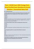 PIcat &sol; ASVAB Exam 2026 Package Deal &ndash;  Actual Verified Exam Questions & Correct  Solutions &vert; Guaranteed Value Pack