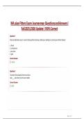 MA pipe Fitters Exam Journeyman Questions and Answers &vert;  Fall 2025&sol;2026 Update &vert; 100&percnt; Correct