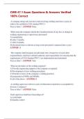 CWB 47&period;1 Exam Questions & Answers Verified  100&percnt; Correct 