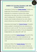 AMEDD CCC Doctrine Questions with 100&percnt;  Correct Answers 