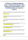 NURS 190 &sol; NURS190 Midterm  Exam &ndash; Physical Assessment &vert; WCU  &lpar;2026&sol;2027 Latest Update&rpar; &vert; 100&percnt;  Verified Questions & Answers &vert;  Grade A