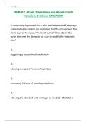 NUR 213 - Exam 3 Questions and Answers with Complete Solutions UPDATED&excl;&excl;&excl;&period;