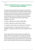 LCSW Law and Ethics Mock Exam 1 Questions and Answers with Compete Solutions UPDATED&excl;&excl;&excl;&period;