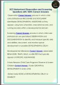 DCF-Behavioral Observation and Screening  Questions with 100&percnt; Correct Answers 