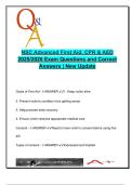 NSC Advanced First Aid 2025 &vert; 250&plus; Questions on CPR&comma; AED&comma; Trauma&comma; Burns&comma; Medical Emergencie