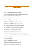 &lpar;NEWEST&rpar; HARVARD SPREADSHEET MODELING TEST QUESTIONS AND CORRECT ANSWERS