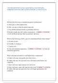  NPS PHLEBOTOMY EXAM &vert; QUESTIONS AND ANSWERS &vert;  VERIFIED AND WELL DETAILED ANSWERS &vert; LATEST EXAM 