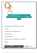 NUR 210  EXAM COMPLETE PACKAGE DEAL