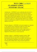 WGU C808- CLASSIFICATION SYSTEMS EXAM QUESTIONS AND ANSWERS 2026
