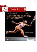 TEST BANK for Clinical Kinesiology and Anatomy 7th Edition by Lippert Lynn&period; ISBN-&period; &lpar;All Chapters 1-20&period; complete solution Guide &plus; Answer Key&rpar;