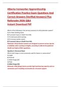 Alberta Ironworker Apprenticeship  Certification Practice Exam Questions And  Correct Answers &lpar;Verified Answers&rpar; Plus  Rationales 2026 Q&A  Instant Download Pdf 