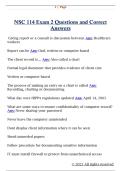 NSC 114 Exam 2 Questions and Correct  Answers 