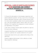 ABFM KSA &ndash; CARE OF HOSPITALIZED PATIENTS EXAM QUESTIONS AND CORRECT DETAILED ANSWERS WITH RATIONALES GRADED A&plus; 