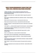 ADULT ECHOCARDIOGRAPHY EXAM STUDY SET WITH 100&percnt; VERIFIED SOLUTIONS UPDATED&excl;&excl;