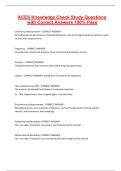 ACES Knowledge Check Study Questions with Correct Answers 100- Pass