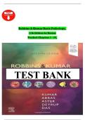 TEST BANK For Robbins & Kumar Basic Pathology&comma; 11th Edition by Vinay Kumar&comma; Abul K&period; Abba&comma; Verified Chapters 1 - 24