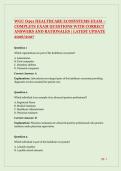 WGU D391 Healthcare Ecosystems Exam Questions and Answers &vert; Latest Update 2026&sol;2027 &vert; All Correct Answers &vert; Graded A&plus;