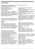 AAPC CPC Exam Prep Compliance and Regulatory Questions and Answer