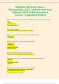 NURS180&sol; NURS 180 Quiz 4 &ndash;  Pharmacology &vert; WCU &lpar;Updated 2026&ndash;2027  Edition&rpar; Fully Verified Questions &  Answers &vert; Guaranteed Grade A
