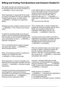 Billing and Coding Test Questions and Answers Graded A&plus;