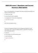 NUR 225 exam 1 Questions and Correct Answers&vert; 2026 Update