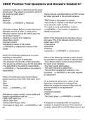 CBCS Practice Test Questions and Answers Graded A&plus;