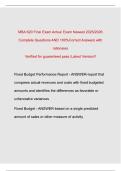 MBA 620 Final Exam Actual Exam Newest 2025&sol;2026  Complete Questions AND 100&percnt;Correct Answers with  rationales  Verified for guaranteed pass &vert;Latest Version&excl;