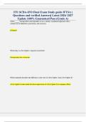 FF1 SCBA-IFO Final Exam Study guide IFTSA &vert;  Questions and verified Answers&vert; Latest 2026&sol; 2027  Update &vert;100&percnt; Guaranteed Pass &lpar;Grade A&rpar; 