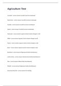Agriculture Test Questions With Correct Detailed Answers Guaranteed Solutions&period;