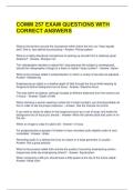 COMM 257 EXAM QUESTIONS WITH CORRECT ANSWERS 