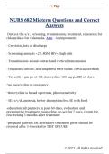 NURS 682 Midterm Questions and Correct  Answers 