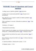 NUR 682- Exam &num;1 Questions and Correct  Answers