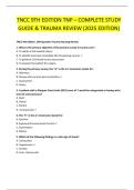  TNCC 9TH EDITION TNP &ndash; COMPLETE STUDY  GUIDE & TRAUMA REVIEW &lpar;2025 EDITION&rpar; 