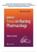 TESTBANK FOR Karch's Focus on Nursing Pharmacology&comma; 9th Edition by Amy M&period; Karch