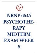 Psychotherapy with Multiple Modalities&colon; Midterm Exam - Week 6