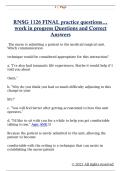 RNSG 1126 FINAL practice questions&period;&period;&period;  work in progress Questions and Correct  Answer
