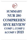 NUR 280 Comprehensive Review&colon; Comp 1&comma; 2&comma; & 3 Study Guide &lpar;2023&rpar;