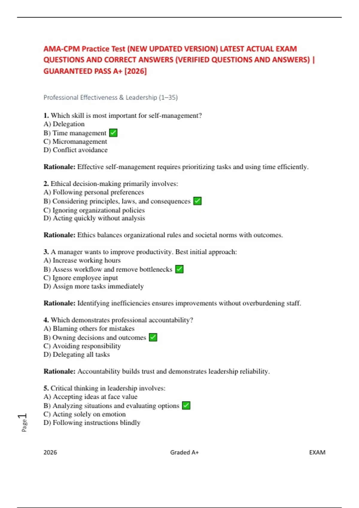 AMA-CPM Practice Test Study Resources | Updated 2025–2026 - AMA-CPM ...