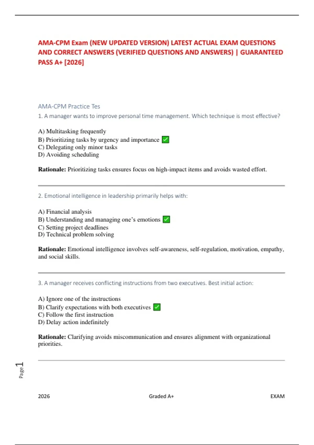 AMA-CPM Practice Test Study Resources | Updated 2025–2026 - AMA-CPM ...