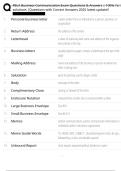 FBLA Business Communication Exam Questions & Answers &vert; 100&percnt; Verifiesolutions &vert;Questions with Correct Answers 2025 latest update&excl;&excl; 